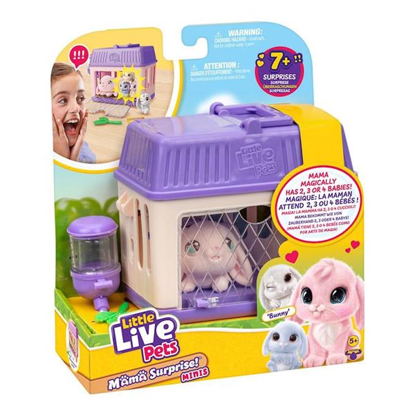 Imagen de Mascota Mini Mama Surprise Little Live Pets. Va a ser Mamá... Alimenta a mamá con el apio.....