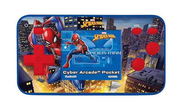Imagen de Consola de bolsillo Cyber Arcade Pocket Spiderman pantalla 1.8'' con 150 juegos incluidos.10 con Spiderman 14x13x3.50 cm