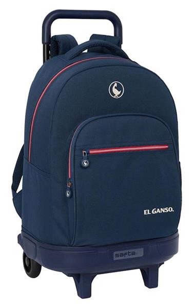 Imagen de Mochila Grande Con Ruedas Compact Extraible El Ganso "Classic" 33X45X22Cm