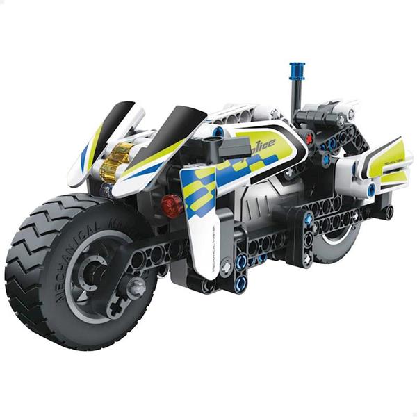Imagen de Juego Construccion Moto Policia retrofriccion 193 piezas. 7x19x9 cm