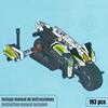 Imagen de Juego Construccion Moto Policia retrofriccion 193 piezas. 7x19x9 cm