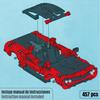 Imagen de Juego Construccion Coche Racing retrofriccion 457 piezas. 12x23.5x7.3 cm