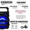 Imagen de Mini Altavoz Karaoke Con Micro con luces , sonidos y cargador usb incluido. 15x10x18 cm.
