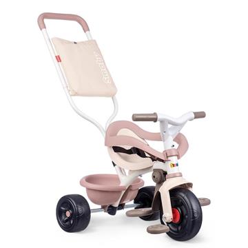 Imagen de Triciclo Evolutivo Be Fun Confort Rosa Sillín Regulable Bloqueo de Dirección Smoby 7600740417