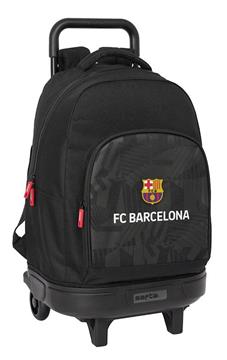 Imagen de Mochila Grande Con Ruedas Compact Extraible F.C.Barcelona "Black" 33X45X22 Cm