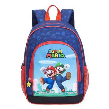 Imagen de Mochila Super Mario, 2 Bolsillos Laterales. Interior Totalmente Forrado Y Personalizado. 32 X 25.5 X 11 CM.