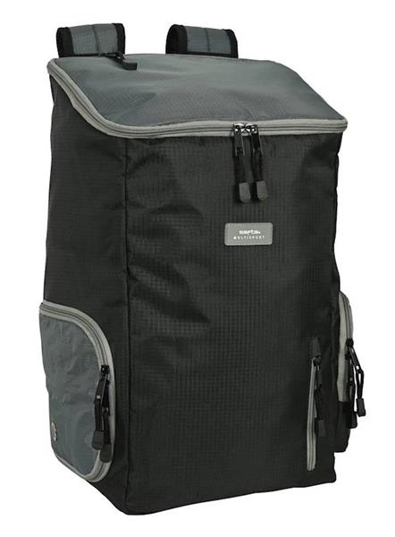 Imagen de Mochila Multisports Para Portatil 13,3" Safta "Black-Grey" 28X50X22Cm