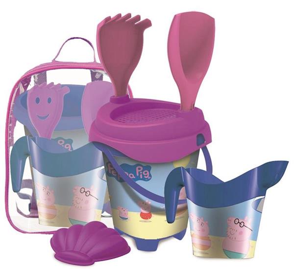 Imagen de Mochila Cubo Playa Peppa Pig Con Accesorios