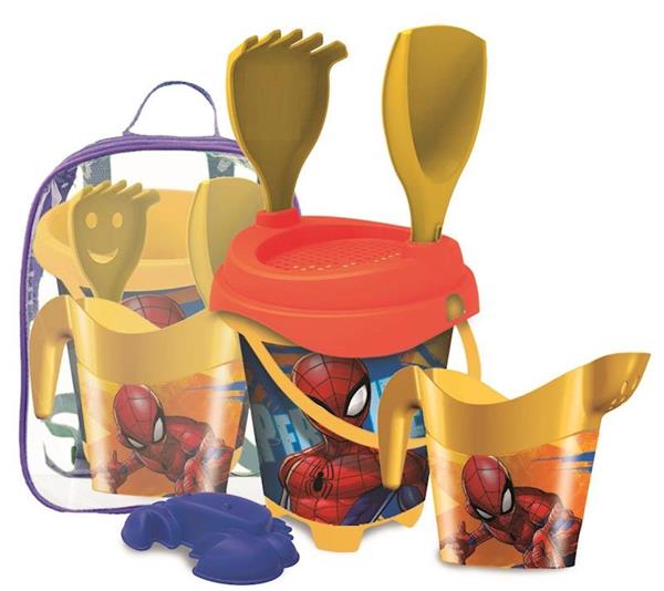 Imagen de Mochila Cubo Playa Spiderman Con Accesorios