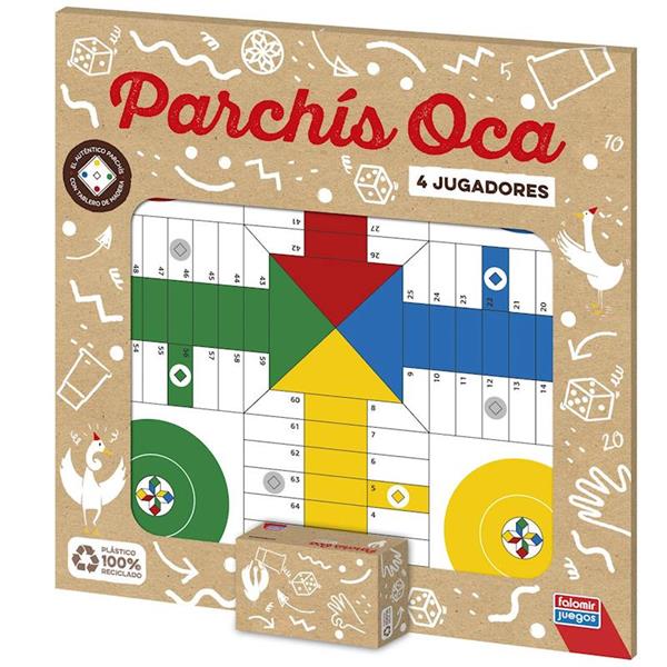 Imagen de Tablero Parchís Y Oca 40 Cm