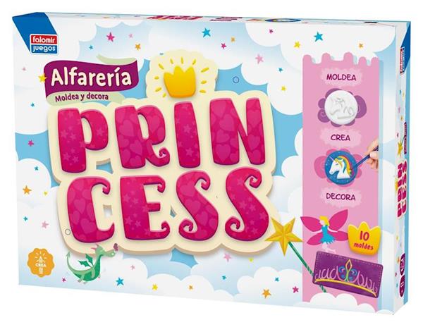 Imagen de Juego alfareria princesas crea y decora de Falomir