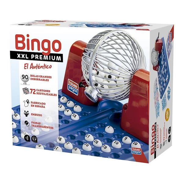 Imagen de Bingo xxl premium 48 cartones bolas imborrables de Falomir
