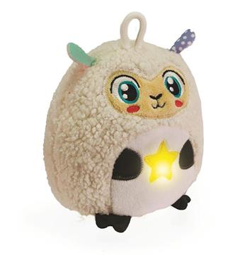 Imagen de Peluche Ovejita Brillante con sonidos. 12x12x16 cm