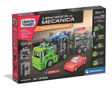 Imagen de Juego Construccion Mechanics Trailer Portacoches.  39,6x27,8x6 cm.