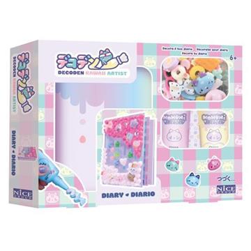 Imagen de Decoden Diario. Set para decorar con crema. Incluye 2 cremas, boquillas, espátula ,pinzas, amuletos y pompones.