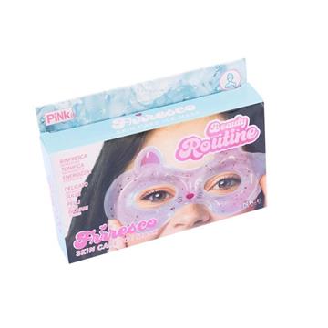 Imagen de Mascarilla De Ojos Refrescante. Reutilizable con gel para conservar en la nevera. Forma de gato.
