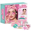 Imagen de Set Cuidado Facial. Incluye Hidratante,limpiadorl,cinta para el pelo,esponjas,bolsito reversible,espátula,parche para ojos y mascarilla.