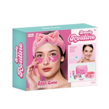 Imagen de Set Cuidado Facial. Incluye Hidratante,limpiadorl,cinta para el pelo,esponjas,bolsito reversible,espátula,parche para ojos y mascarilla.