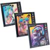 Imagen de Diario Crystal Artl Diamantiny Quadro Surt 3 Animales. Realiza mosaicos con gemas de colores.32x32x2,4 cm