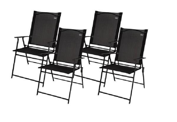 Imagen de Pack de 4 Sillas Jardin Plegables 47X64X95 Cm Textileno 2X1