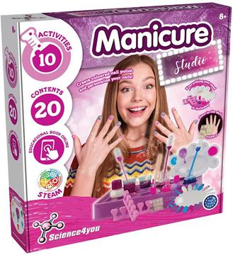 Imagen de Juego Studio de Manicura. Haz tu esmalte de colores y personaliza tus uñas con pegatinas. 29x30x6 cm