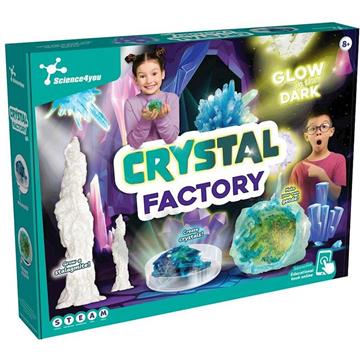 Imagen de Juego Fábrica de Cristales. Crea cristales que brillan en la oscuridad o haz crecer una estagmita. 38x30x6 cm