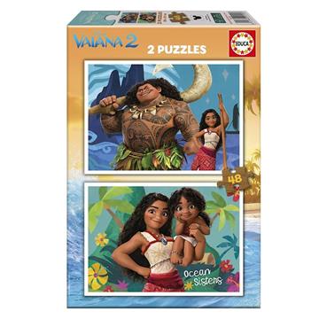 Imagen de Puzzle 2 en 1 48 piezas Vaiana 2