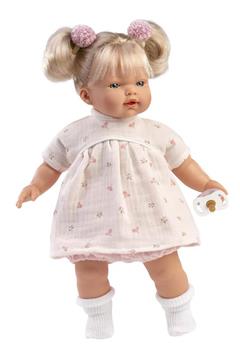 Imagen de Muñeca Roberta Llorona 33cm con cuerpo de tela y chupete incluido