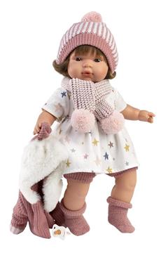 Imagen de Muñeca Lola Llorona 38cm con cuerpo de tela y mecanismo de sonido