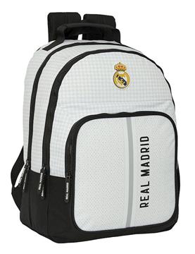 Imagen de MOCHILA DOBLE ADAPTABLE A CARRO REAL MADRID 1ª EQUIP. 24/25 32X42X16 CM