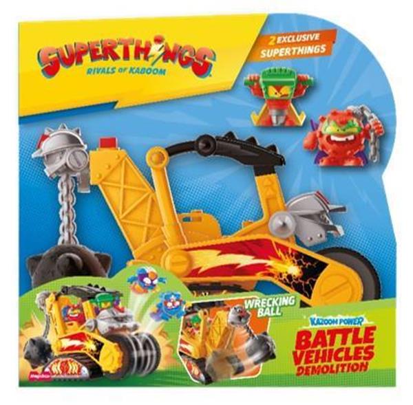 Imagen de Figura Superthings S Battle Vehiculo Demolición. Incluye 2 Superthings exclusivos. 20x19,5x9,2 cm