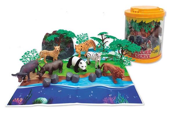Imagen de Bote animales Salvajes 22x17cm
