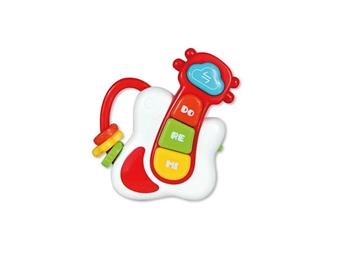 Imagen de Órgano y Guitarra musical infantil con sonajero y sonidos, 11x12cm órgan y 14'5x11cm guitarra - Modelos surtidos