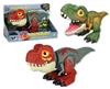 Imagen de Dinosaurio T- Rex telescópico con movimientos de cabeza, luces brillantes y sonidos reales, 26x15x12cm mod. sdos. - Modelos surtidos
