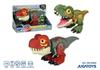 Imagen de Dinosaurio T- Rex telescópico con movimientos de cabeza, luces brillantes y sonidos reales, 26x15x12cm mod. sdos. - Modelos surtidos
