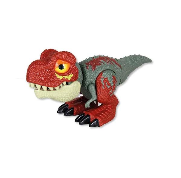 Imagen de Dinosaurio T- Rex telescópico con movimientos de cabeza, luces brillantes y sonidos reales, 26x15x12cm mod. sdos. - Modelos surtidos