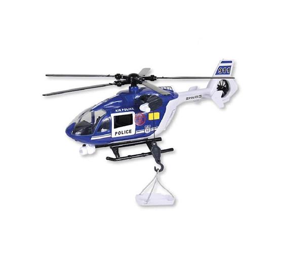 Imagen de Helicóptero Policía, Bomberos o Emergencias con luces y sonidos, multifunción 34x12x8cm mod. sdos. - Modelos surtidos