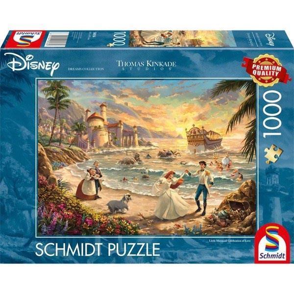 Imagen de Puzzle 1000 pieza Disney, Sirenita Celebración del amor