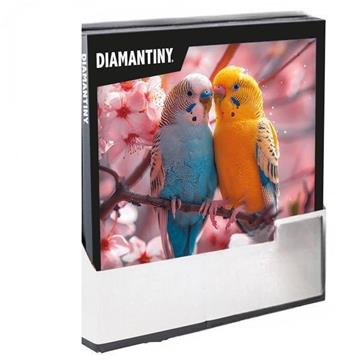 Imagen de Diario Crystal Art Diamantiny Quadro 5 con gemas de colores 3D 32x30x2 cm