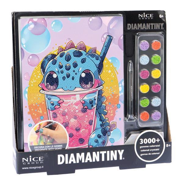 Imagen de Diario Crystal Art Diamantiny Level Up 13 con gemas de colores 3D 32X32X2,4 CM