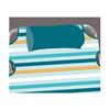 Imagen de Silla playa aluminio multiposicion rayas con reposacabezas 25 cm, almohadilla y bolso lateral, 80x65x45cm, 25 cm altura asiento.