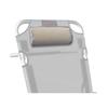 Imagen de Silla playa aluminio multiposicion azul con reposacabezas 38 cm, almohadilla, bolso lateral, asas para transportar y reposabrazos gris, 88x61x105cm (480gr)