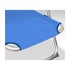 Imagen de Silla playa aluminio multiposicion azul con reposacabezas 38 cm, almohadilla, bolso lateral, asas para transportar y reposabrazos gris, 88x61x105cm (480gr)