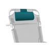 Imagen de Silla playa aluminio multiposicion rayada con reposacabezas 38 cm., almohadilla, bolso lateral y asas para transportar, 88x61x105cm (480gr)