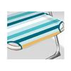 Imagen de Silla playa aluminio multiposicion rayada con reposacabezas 38 cm., almohadilla, bolso lateral y asas para transportar, 88x61x105cm (480gr)