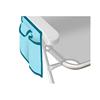Imagen de Silla playa aluminio multiposicion rayada con reposacabezas 38 cm., almohadilla, bolso lateral y asas para transportar, 88x61x105cm (480gr)
