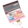 Imagen de Estuche Maquillaje Pink It. Incluye 24 sombras de ojos y 2 aplicadores. 14x22x2,5 cm