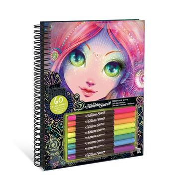 Imagen de Cuaderno Creativo de Páginas Negras de Coralia, Libro con páginas negras para colorear 26x22x2.80 cm