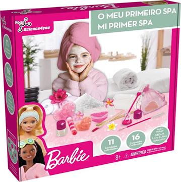 Imagen de Mi primer Spa Barbie. Crea tu propio spa de Barbie con 15 actividades, 16 contenidos y libro educativo 29x30x6 cm