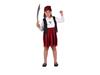 Imagen de Disfraz Infantil Niña Pirata Rojo Talla 5-6 años Atosa
